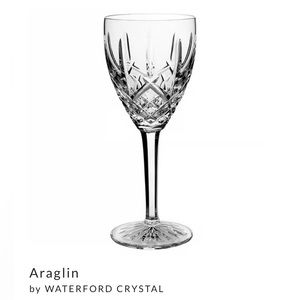 Waterford crystal white wine glass - Araglin pattern
